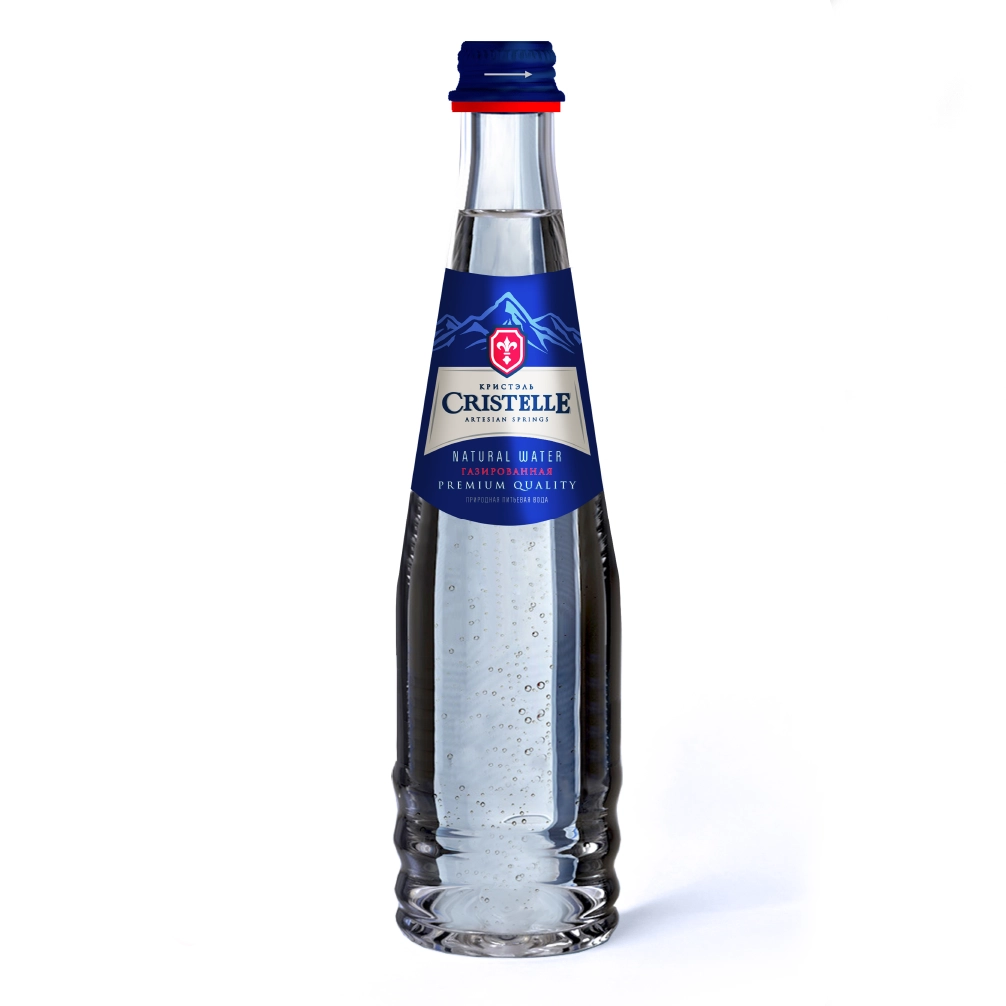 Вода Cristelle (Кристель) 0.33 л, газ (стекло), уп. 12 шт. от магазина Vitarel