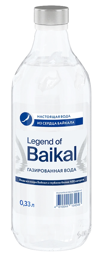 Вода "Легенда Байкала" 0,33 литра газированная (стекло) уп. 12 шт. от магазина Vitarel