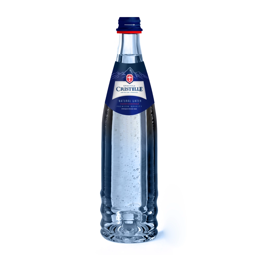 Вода Cristelle (Кристель) 0.75 л, газ (стекло), уп. 6 шт. от магазина Vitarel
