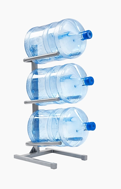 Подставка для 3-х бутылей серая РОССИЯ от магазина Одежда+