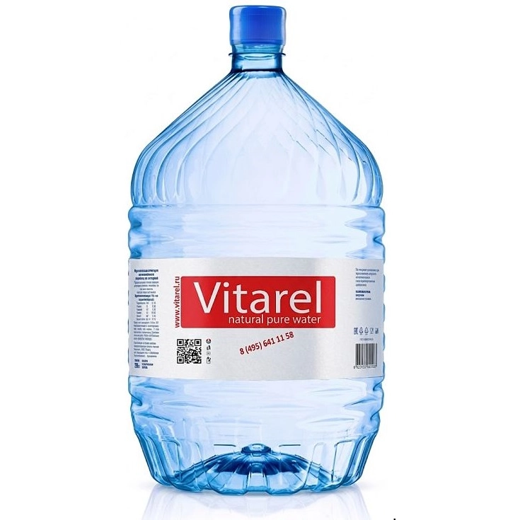 Питьевая вода "Vitarel" 19 литров (одноразовая)