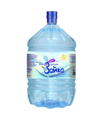 Вода "Зайка" детская в ОДНОРАЗОВОЙ таре 19 литров от магазина Одежда+